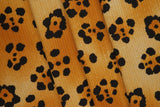1 Yard Leopard Animal 8X3 Yummy Rib Knit Fabric Soft Stretch 58/60" Wide