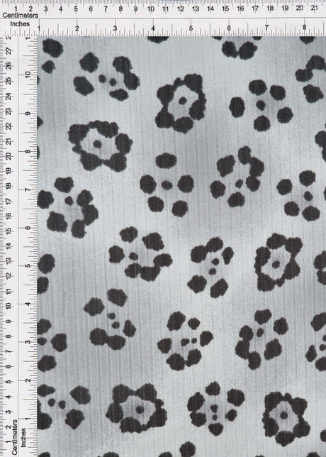 Leopard Print Ribbed Knit Fabric