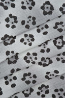 1 yarda de tela de punto acanalada 8x3 Yummy Rib con estampado de leopardo, diseño animal elástico, ancho 58/60"