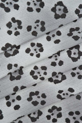 Leopard Print Ribbed Knit Fabric