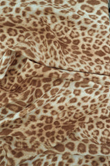 Leopard Print Stretch Knit Fabric