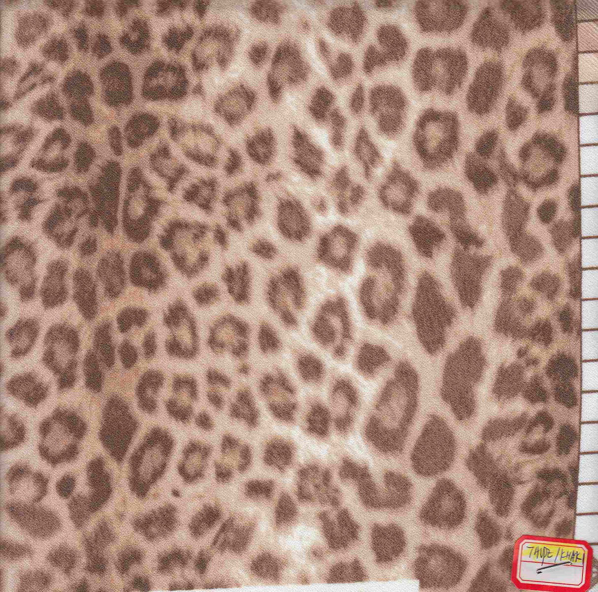 Leopard Print Stretch Knit Fabric
