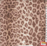 Leopard Print Stretch Knit Fabric