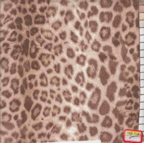 Leopard Print Stretch Knit Fabric