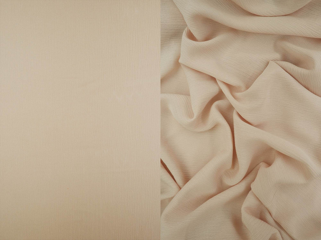 1 Yard Soft Rayon Crepon Fabric Solid Woven Textured Drapery Accent 50/51" Width