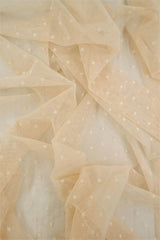 Polka Dot Lace Solid Fabric 90 Nylon 10 Spandex Soft Stretch 58/60 Inches Wide