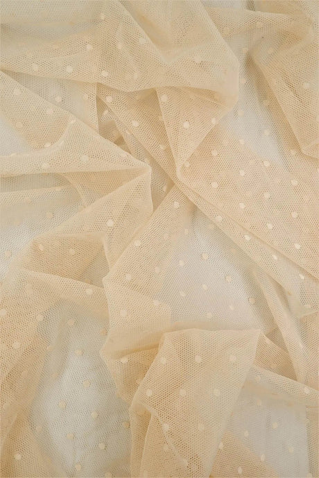 Polka Dot Lace Solid Fabric 90 Nylon 10 Spandex Soft Stretch 58/60 Inches Wide