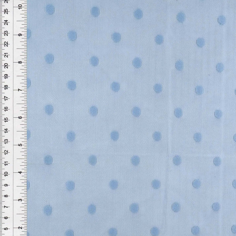 1 Yard Polka Dot Lace Mesh Solid Fabric, 58/60? Wide Nylon Spandex Blend