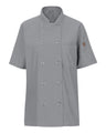 Women's Mimix Short Sleeve Chef Coat with OilBlok