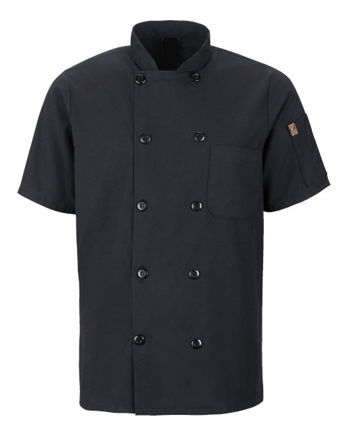 Chef Designs Mimix Short Sleeve Chef Coat with OilBlok
