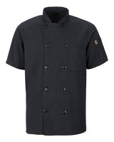 Chef Designs Mimix Short Sleeve Chef Coat with OilBlok