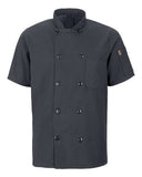 Chef Designs Mimix Short Sleeve Chef Coat with OilBlok