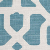 Spanish Blue/White Geometric Poly/Cotton Canvas