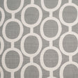 Spanish Gray/White Geometric Poly/Cotton Canvas