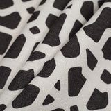 Spanish Black/White Geometric Poly/Cotton Canvas