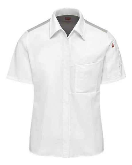 Women's Poplin Airflow Cook Shirt with OilBlok