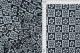 Double Knit Jacquard Flower Checker Fabric 1 Yard Soft Stretch Textured 58/60" Wide