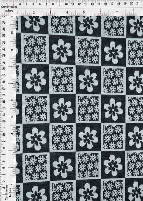 Double Knit Jacquard Floral Fabric