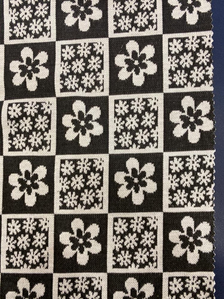 Double Knit Jacquard Floral Fabric
