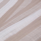 Indian Ivory/Beige Striped Poly/Cotton Brocade