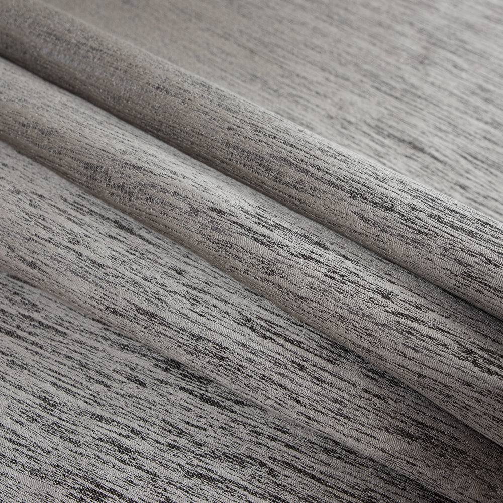 Chrome Striated Woven Brocade