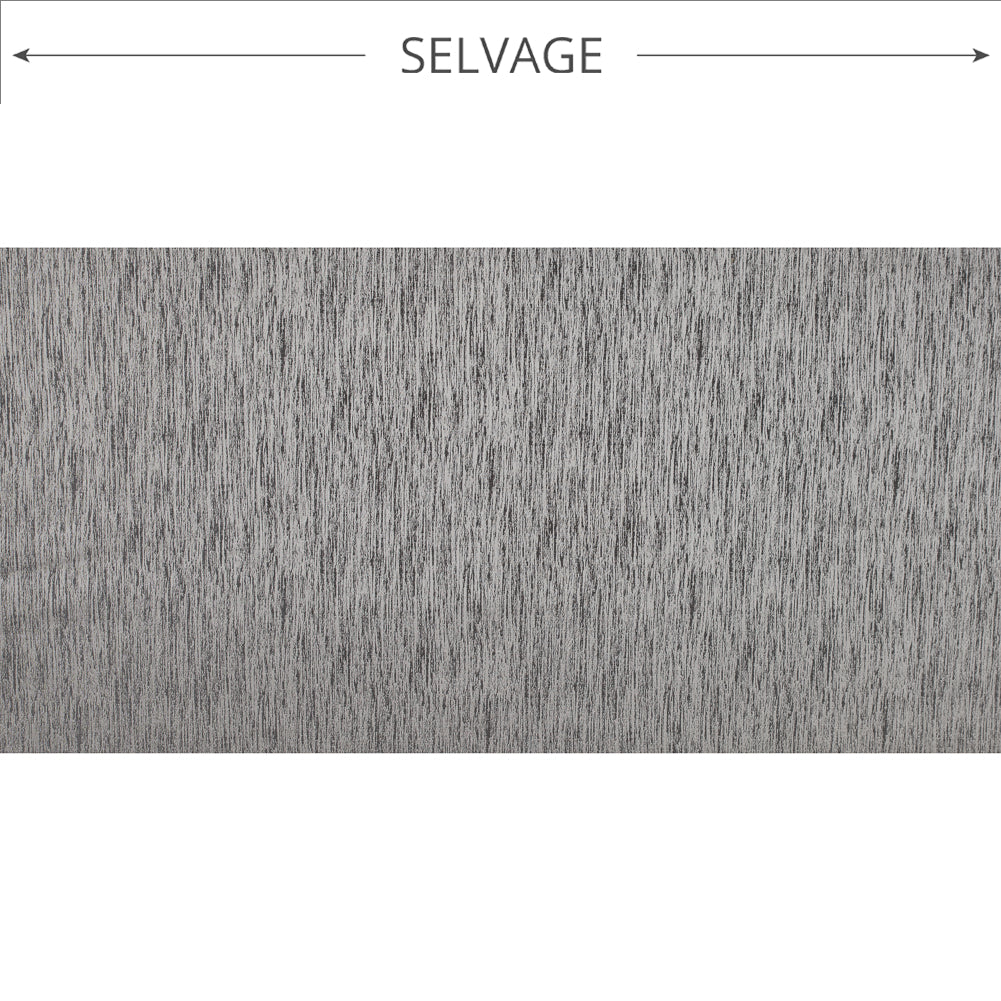 Chrome Striated Woven Brocade