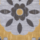 Brown and Gray Floral Brocade