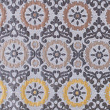 Brown and Gray Floral Brocade