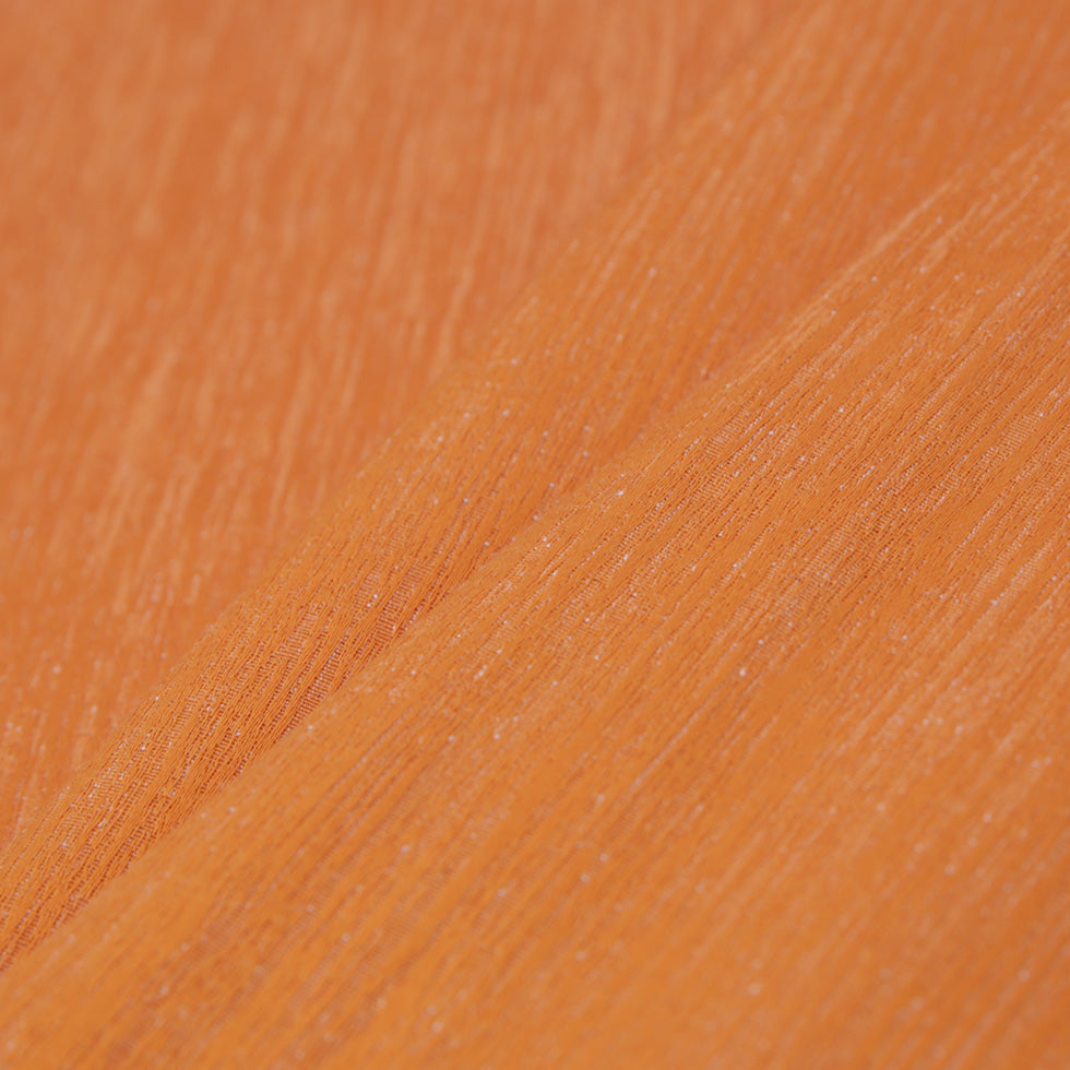 Pumpkin Striated Woven Brocade
