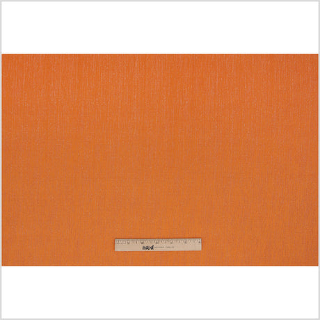 Pumpkin Striated Woven Brocade