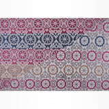 Gray and Pink Floral Brocade