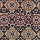 Brown, Gold and Copper Floral Brocade