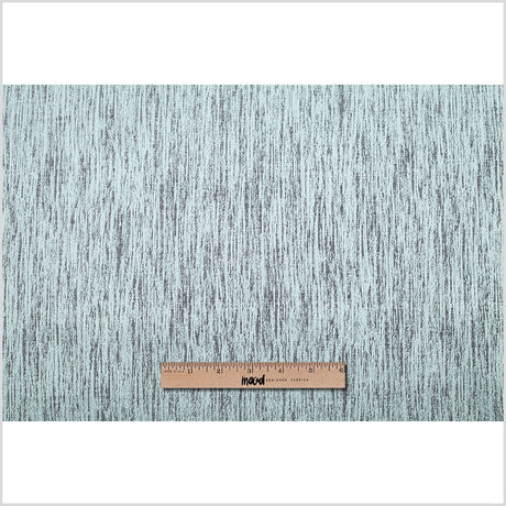 Spa Blue Striated Woven Brocade