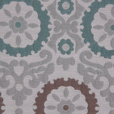 Green/Brown/Blue Floral Brocade