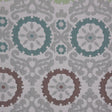 Green/Brown/Blue Floral Brocade