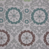 Green/Brown/Blue Floral Brocade