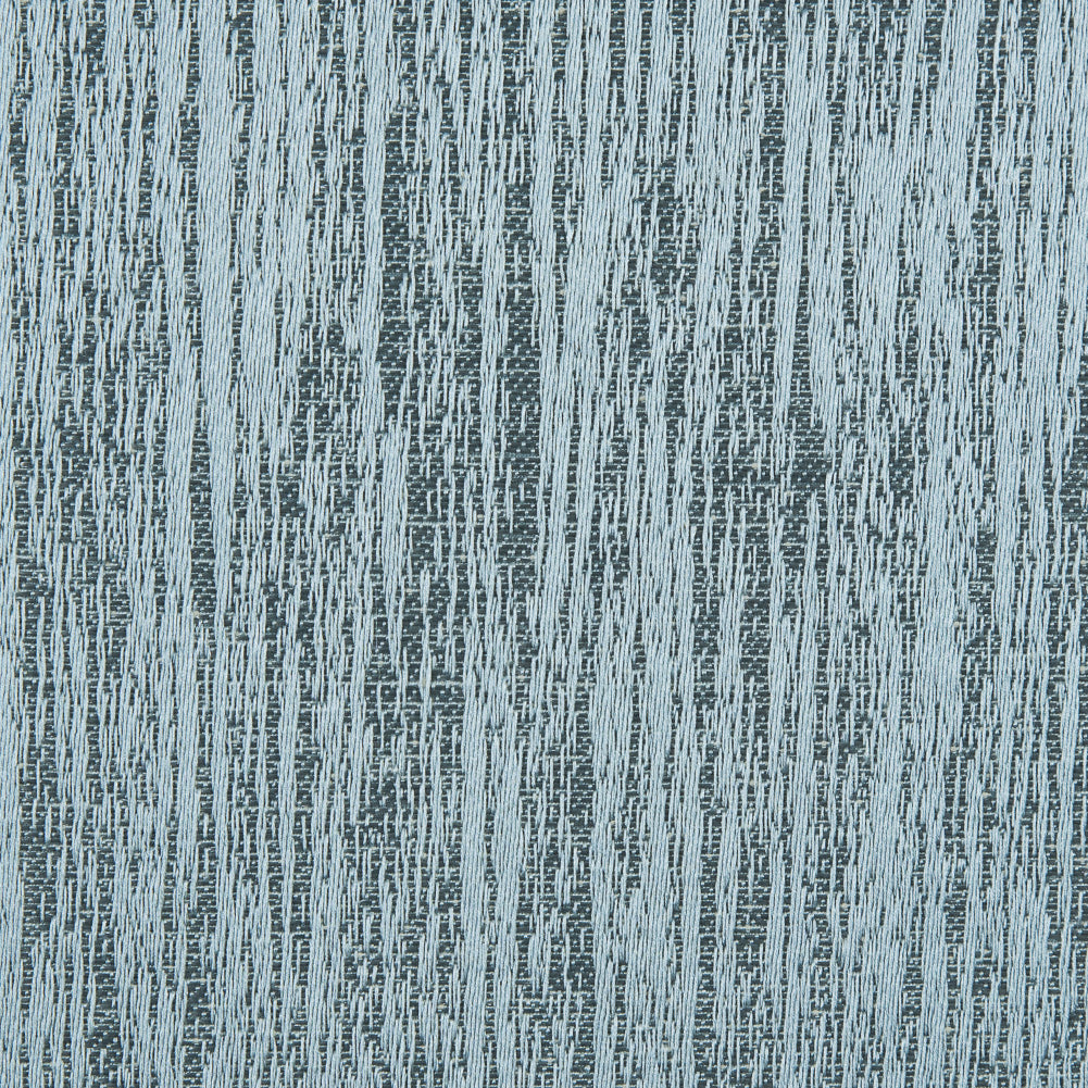 Sky Blue Striated Woven Brocade