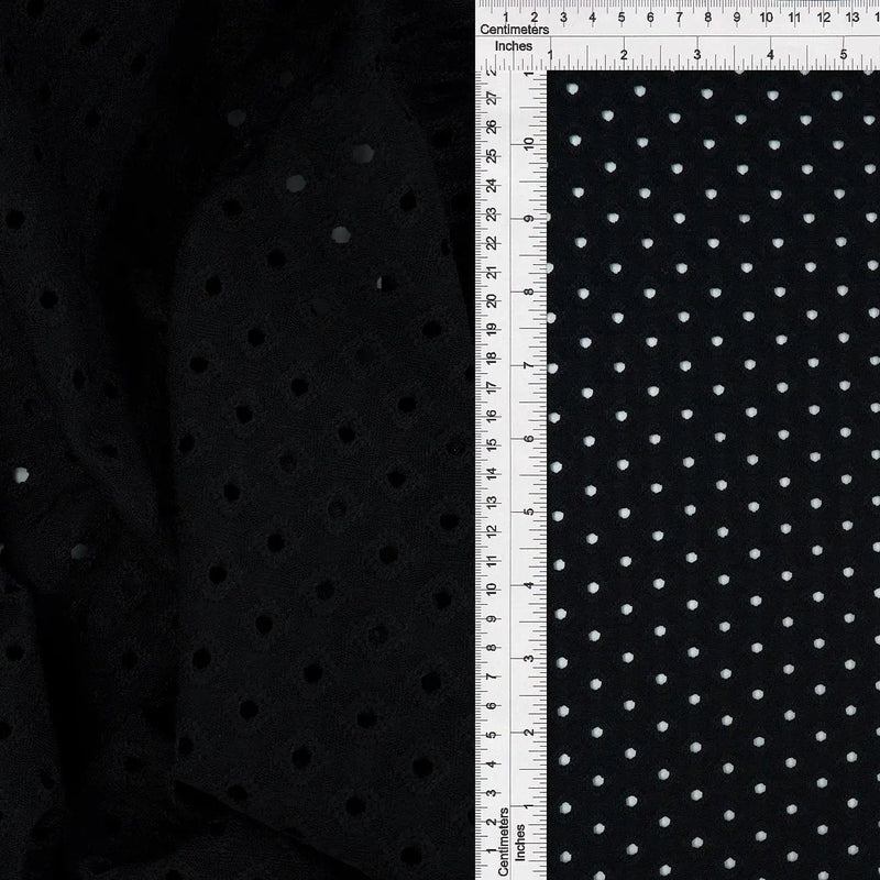 Knit Jacquard Eyelet Solid Fabric Stretch Polyester Spandex 58/60 Inches Wide