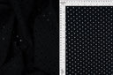 Tela jacquard de punto con ojales sólida, mezcla elástica de poliéster y spandex, 58/60 pulgadas de ancho