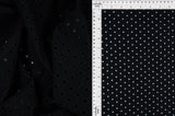 Solid Knit Jacquard Eyelet Fabric Stretch Textured Material, 58/60" Wide
