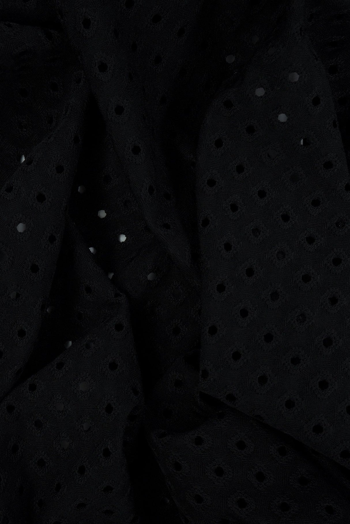 Eyelet Jacquard Knit Stretch Fabric