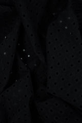 Eyelet Jacquard Knit Stretch Fabric