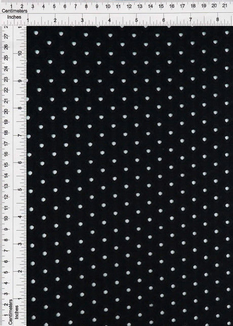 Knit Jacquard Eyelet Solid Fabric Stretch Polyester Spandex 58/60 Inches Wide