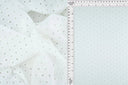Tela jacquard de punto con ojales sólida, mezcla elástica de poliéster y spandex, 58/60 pulgadas de ancho