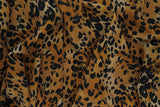 Techno Crepe Leopard Print Stretch Fabric