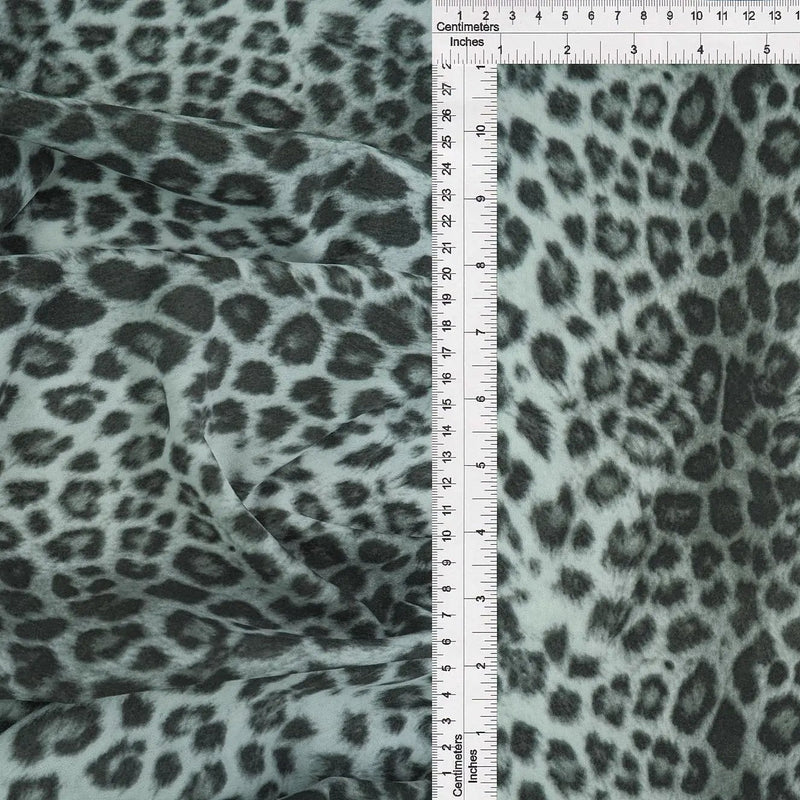 1 Yard Techno Crepe Animal Print Knit Fabric 220 GSM, 58/60'' Wide Polyester Spandex Blend