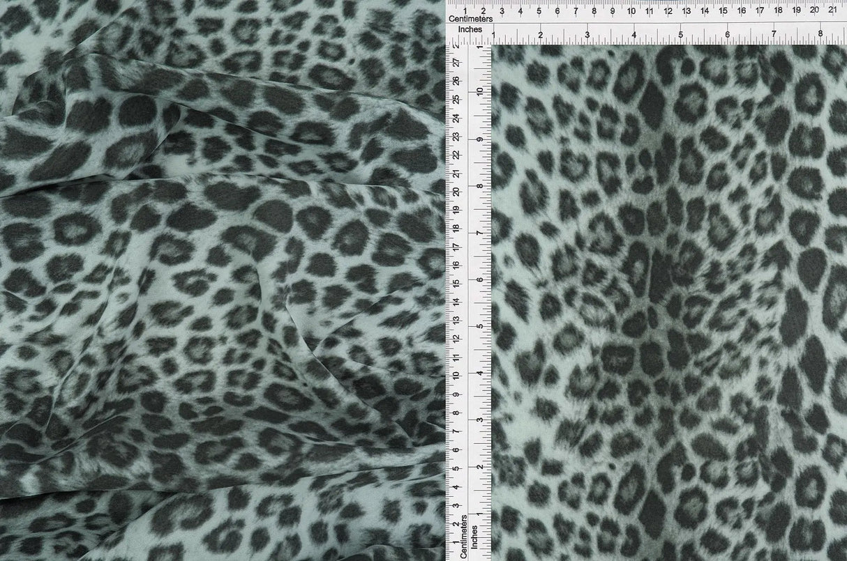 1 Yard Techno Crepe Animal Print Knit Fabric 220 GSM, 58/60? Wide Polyester Spandex Blend