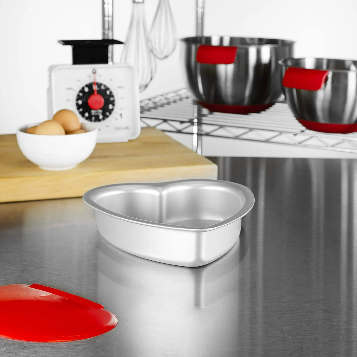 Fat Daddio's ProSeries 6" x 2" Heart-Shaped Anodized Aluminum Cake Pan Valentines Day