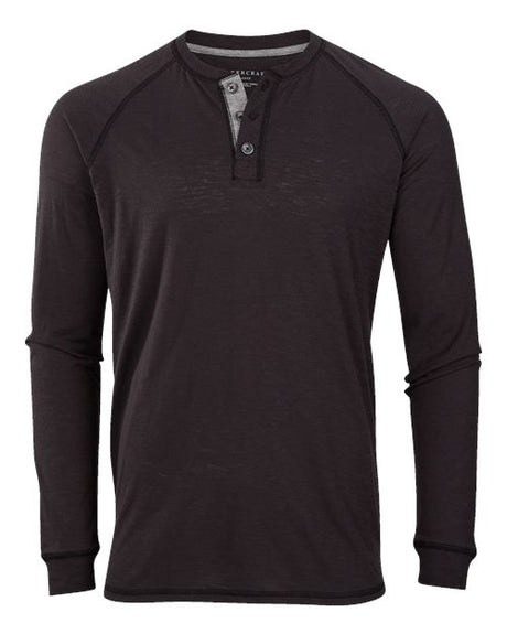 Boxercraft Unisex Henley Long Sleeve T-Shirt