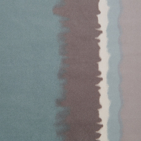 Aqua Abstract Stripes Cotton-Modal Velvet Print